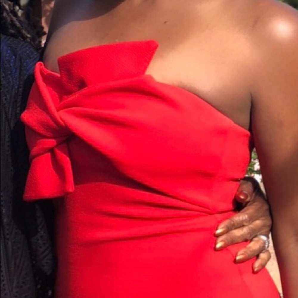 Hot red midi